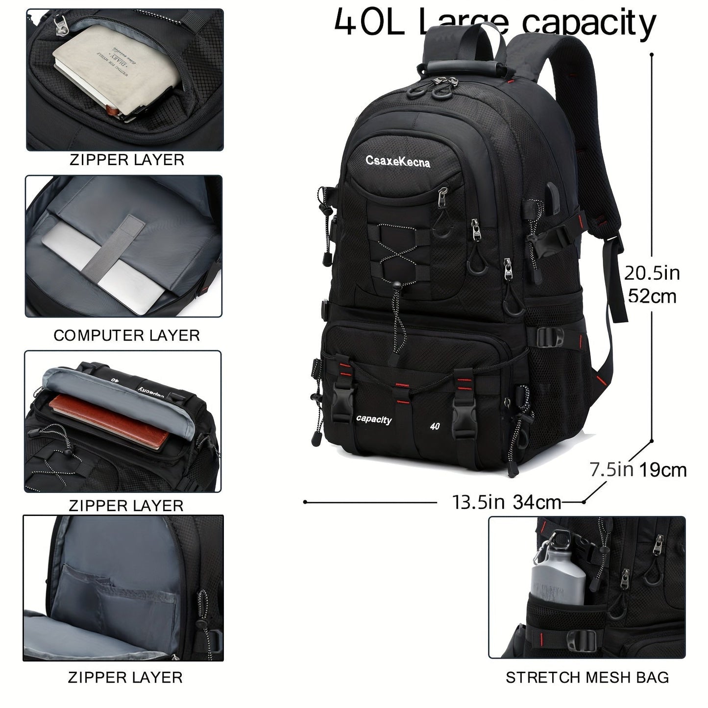 Ultra-Lightweight Travel Backpack - Durable & Compact